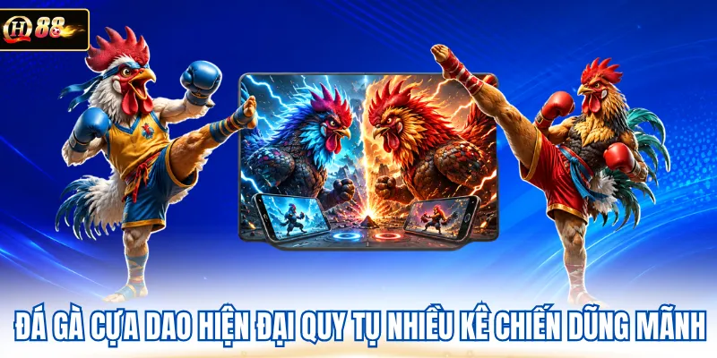 Đá gà cựa dao hiện đại quy tụ nhiều kê chiến dũng mãnh
